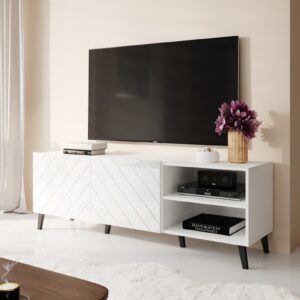 Trodijelna komoda TV komoda, visoki sjaj! Dimenzija: širina 150, visina 54, dubina 42 cm!