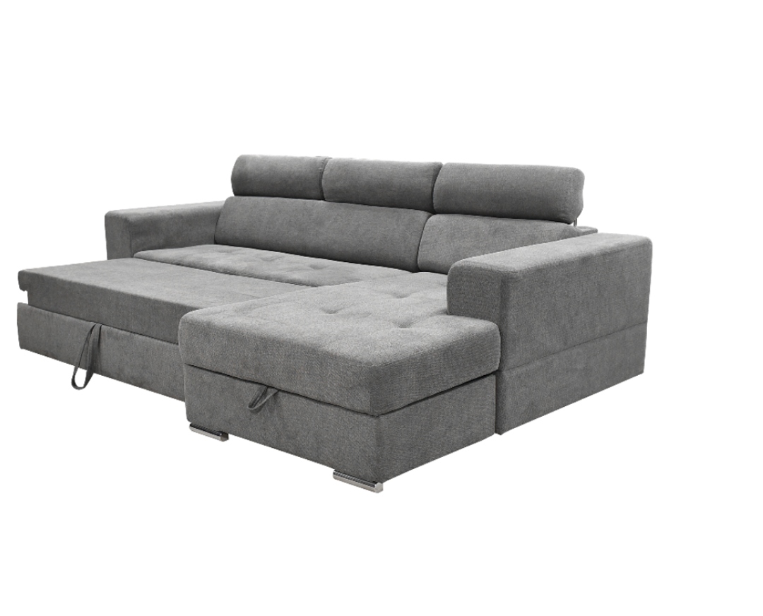 Tea ugaona 265 sa 170 cm. Sistem za spavanje i prostor za odlaganje