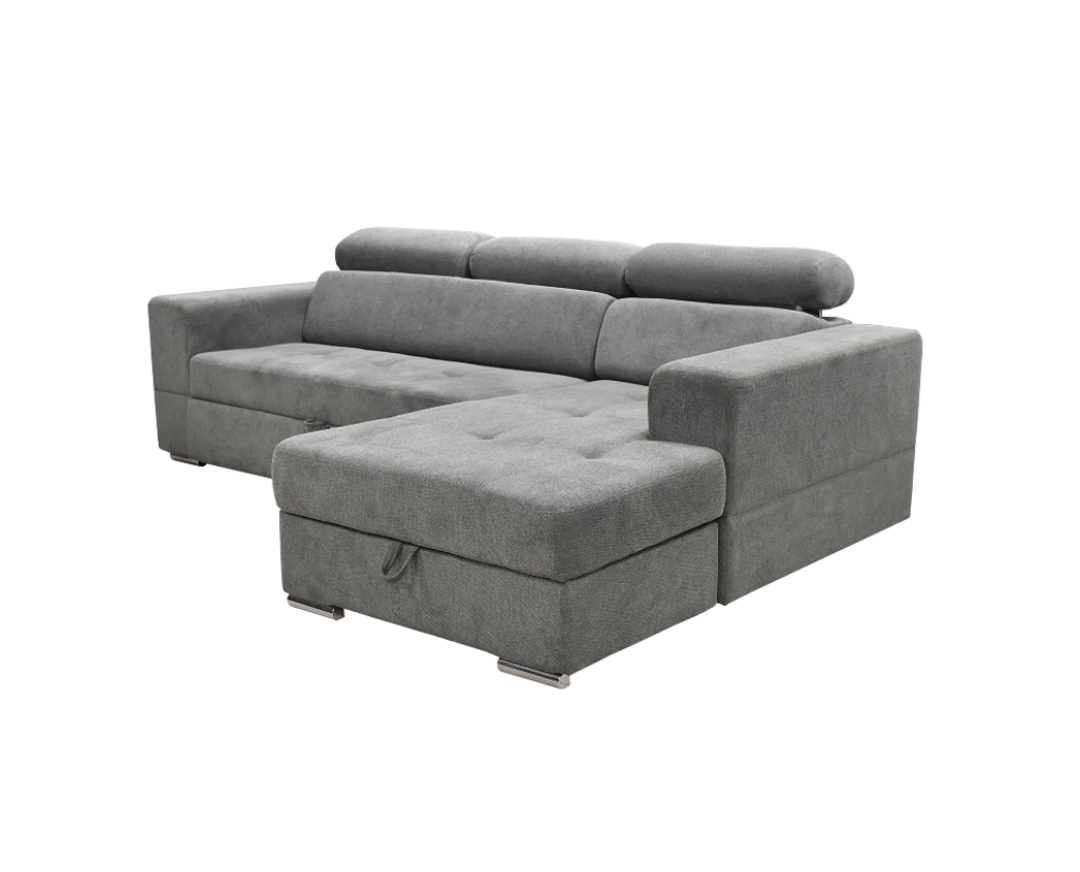 Tea ugaona 265 sa 170 cm. Sistem za spavanje i prostor za odlaganje